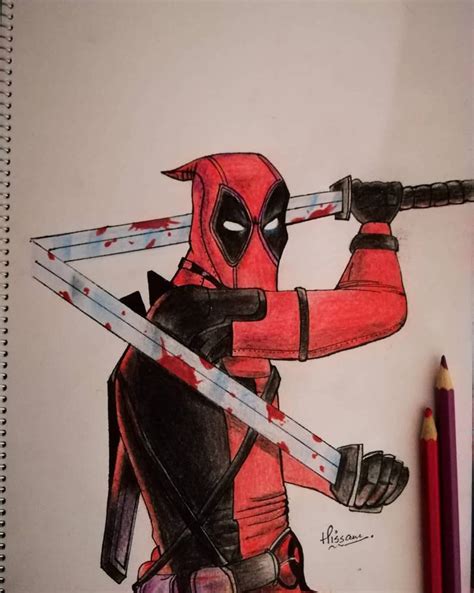 Deadpool with his katana by Hissamss on DeviantArt