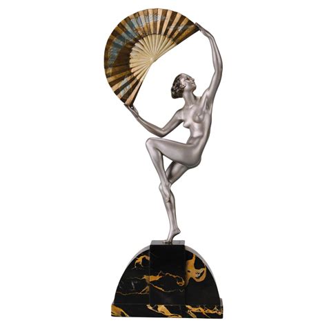 French Art Deco Bronze sculpture nude female archer by Bouraine 1930 at