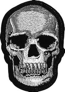 Écusson Tête de Mort Patch Crâne Skull Thermocollant 10 8x7 6cm