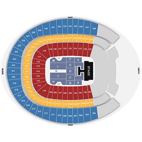 Kenny Chesney Seating Chart Denver A Visual Reference Of Charts Chart Master