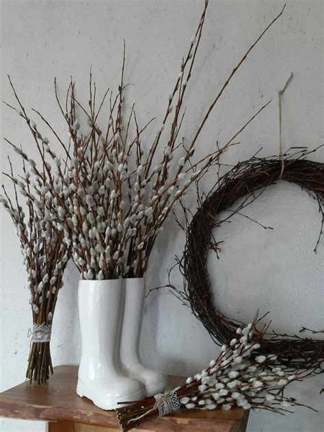 Long Pussy Willow Bunch Arrangement Willow Etsy Canada