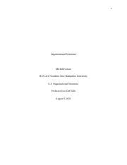 Bus 6 3 Organizational Structures Paper Docx 1 Organizational