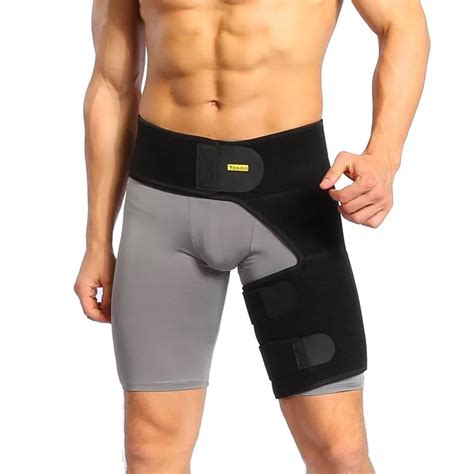 Yosoo Adjustable Groin Support Wrap Hip Joint Support Waist Groin