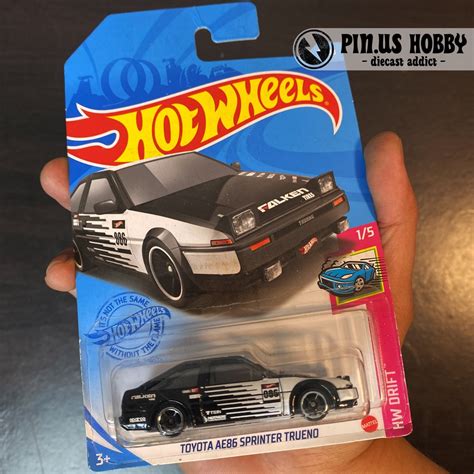 Jual Hotwheels Toyota Ae Sprinter Trueno Hitam Black Falken Series