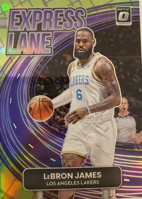 LeBron James 2022 Optic 4 Express Lane Lime Green 149 Price Guide