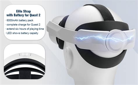 Elite Strap Mit Akku For Oculus Quest 2 Newenmo Head Strap Akku Pack