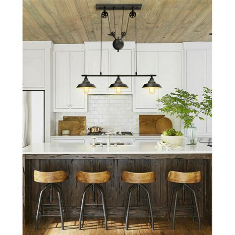 Rustic Kitchen Island Light Fixtures - Image to u