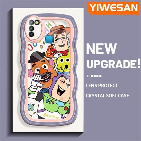 YIWESAN เคสสำหรบ Infinix Smart 5 Hot 10 Lite เคส X657C X657การตนทอยสตอรทนสมยสสนสดใสขอบ