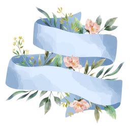 Ribbon Aquarell Blumen Png Und Svg Design F R T Shirts