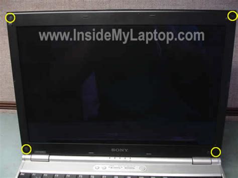 How To Remove Screen From Sony Vaio VGN SZ645 Inside My Laptop