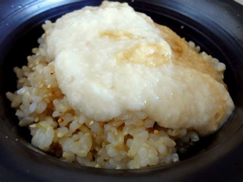 Tororo Gohan With Mitsuba Yam Creamed Rice In Green Delicious