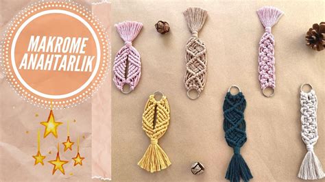 MAKROME ANAHTARLIK YAPIMI DETAYLI ANLATIM MACRAME KEYCHAIN