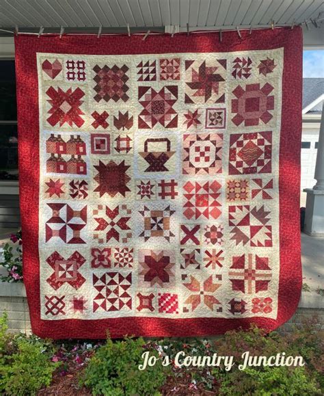 A Quilt Finish Red Sampler Jo S Country Junction How To Finish A