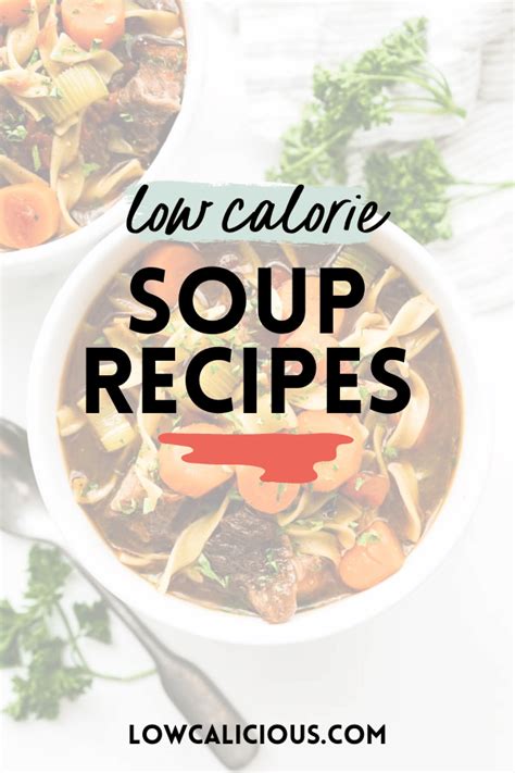 Low Calorie Soup Recipes - lowcalicious