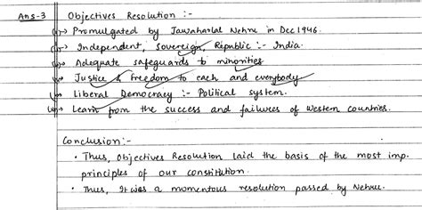 Why Is Objectives Resolution Of Jawaharlal Nehru Considered As A