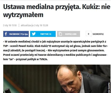 Falstafiku On Twitter Kukiz Poprze Uderzenie W Tvn Je Li Kurski