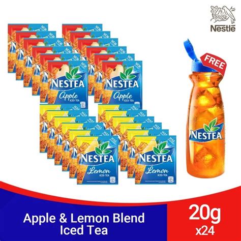 Nestea Apple Blend Iced Tea G Lemon Blend Iced Tea G Pack Of