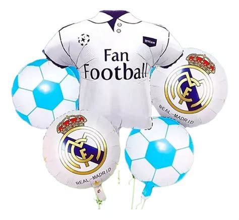 Bouquet Globos Real Madrid Futbol España Europa Copa Cuotas Sin Interés