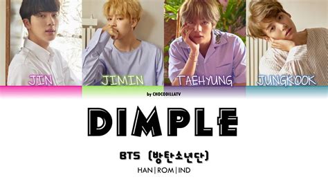 Bts 방탄소년단 Dimple Lyric Color Coded Lyrics Hanromindo Sub Youtube