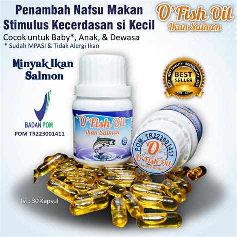 Jual Minyak Ikan Ofish Ikan Salmon Penambah Nafsu Makan Dan