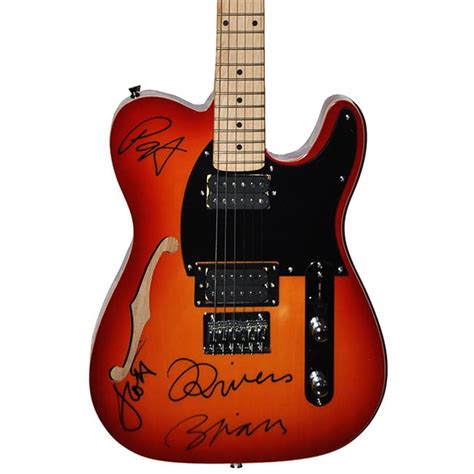 Weezer Band Signed G & L ASAT Sunburst Single Cut Hollow Body ...