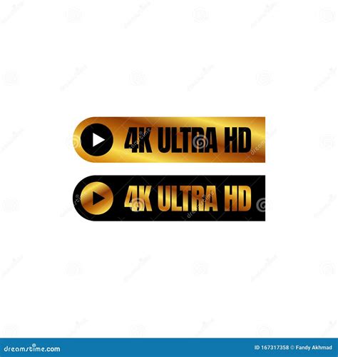 O De Logotipo K Ultra Hd Marca De Sinal K Uhd S Mbolo De