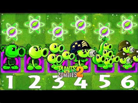 PvZ 2 All PEASHOOTERS Level 1 Vs Zcorp Zombies Who S Best Plant