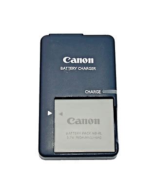 Canon CB 2LVE Charger With Battery NB 4L For IXUS Cameras EBay