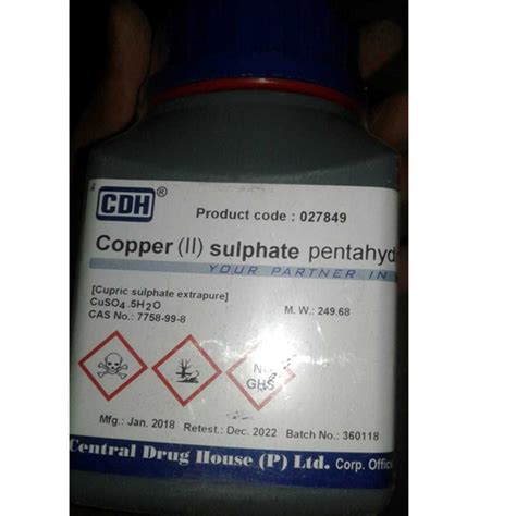 Copper Sulphate Pentahydrate Liquid Packaging Ml At Rs Kg In