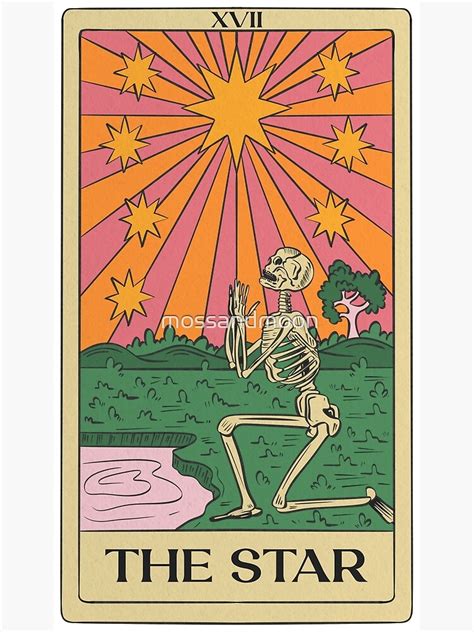 The Star Vintage Tarot Card Premium Matte Vertical Poster Sold By