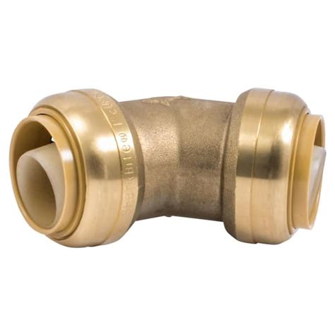 Sharkbite In Push To Connect Brass Degree Elbow Fitting U Lfa