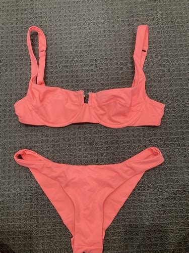 Reina Olga Brigitte Bikini Set Fluro Orange Size 1 Small EBay Australia