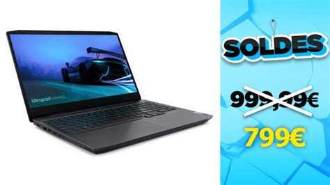 Soldes PC portable Lenovo IdeaPad Gaming à moins de 800 jeuxvideo