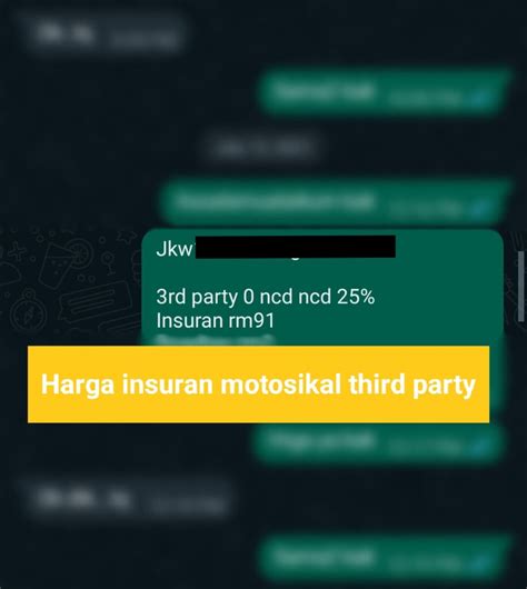 Harga Insuran Motosikal Third Party Mekanikakereta