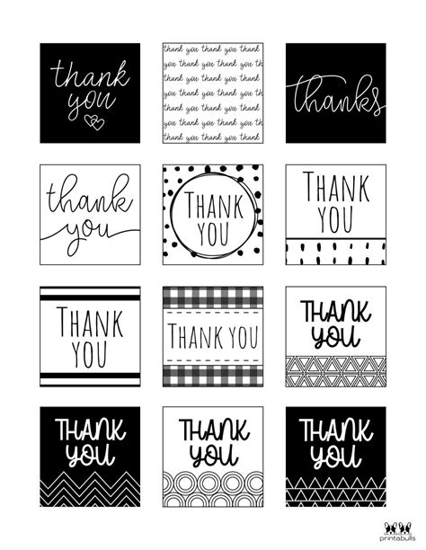 Free Thank You Tags Printable