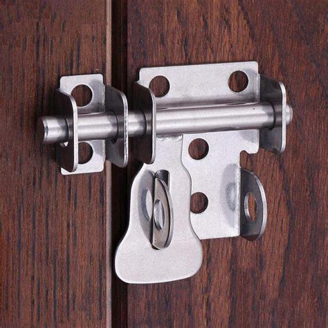 SunnE Sliding Bolt Gate Latch, Safety Lock Bolt, Heavy Duty Stainless ...