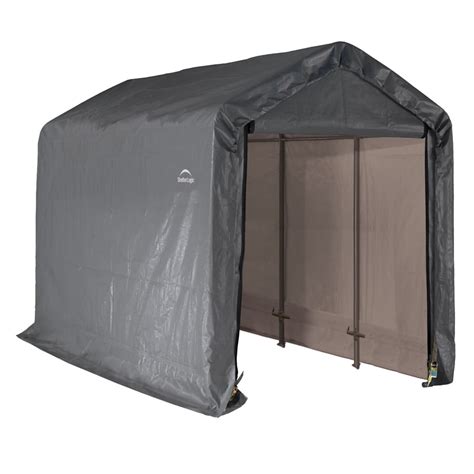 Shelterlogic 6 Ft X 12 Ft Polyethylene Canopy Storage Shelter At