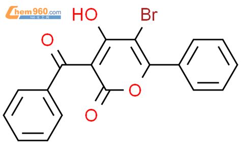 84261 24 5 2H PYRAN 2 ONE 3 BENZOYL 5 BROMO 4 HYDROXY 6 PHENYL 化学式结构式