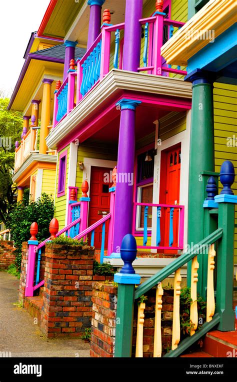 Victorian Houses Portland Oregon Usa Stock Photo - Alamy