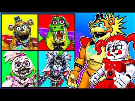 All Jumpscares From Fnaf Ever Try Not To Scream With Glamrock