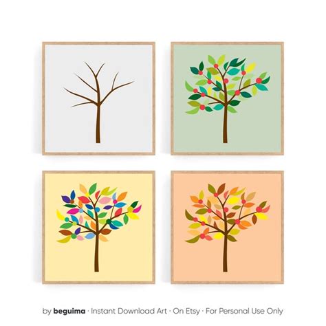 Four Seasons Art Etsy