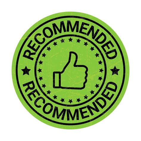 Recommended Stamp Recommendation Icon Recommendation Rubber Stamp