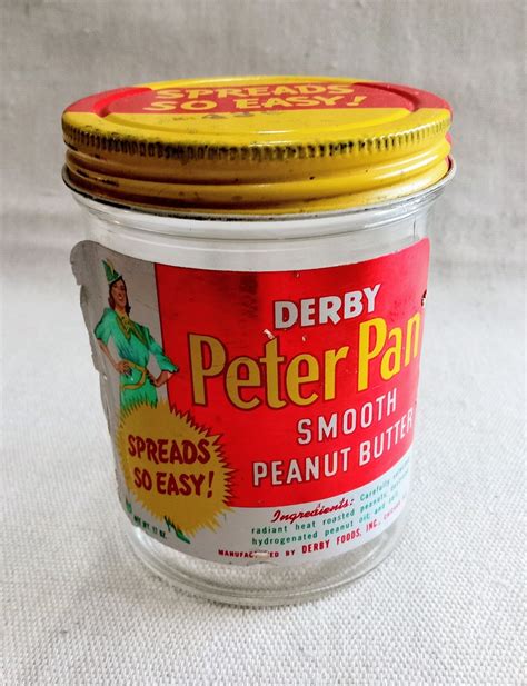 Vintage Derby Peter Pan Peanut Butter Jar Etsy