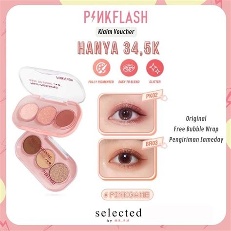 Jual Pinkflash Shades Eyeshadow Palette Portable Mini Giltter High