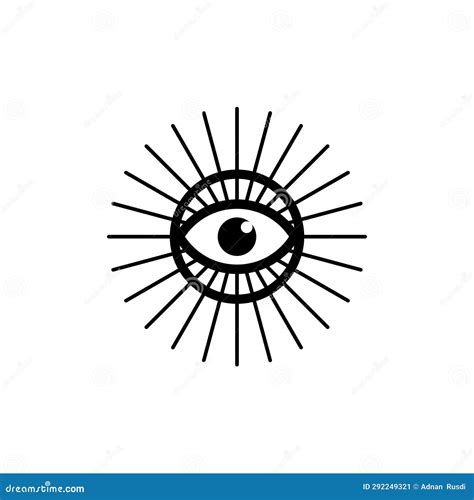 All Seeing Eye Symbol Vector Illustration Stock Vector Illustration