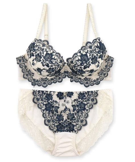 fran de lingerie ブラジャー ショーツセット ロマンチックな華ありランジェリー 盛胸安定クラシカルフローラル ブラジャー