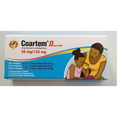 Coartem Dispersible 12 Tab Rx Online Pharmacy