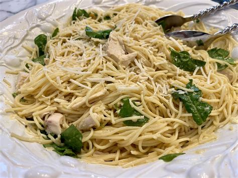 Chicken And Spinach Pasta Carbonara Professional Nutrition Consulting