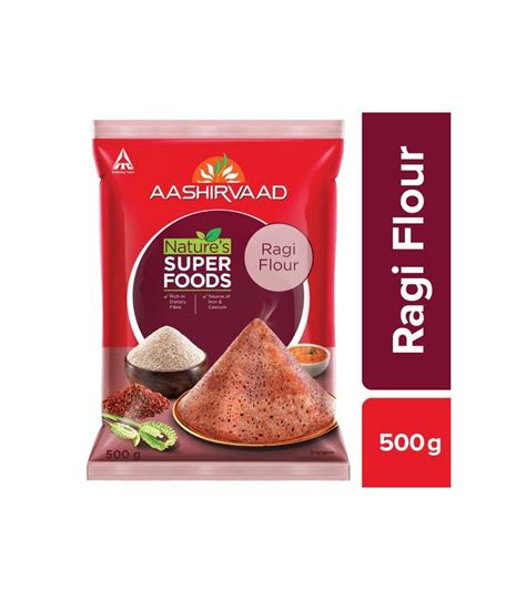 AASHIRVAAD NATURE S SUPER FOODS RAGI FLOUR Weight 500 Gm