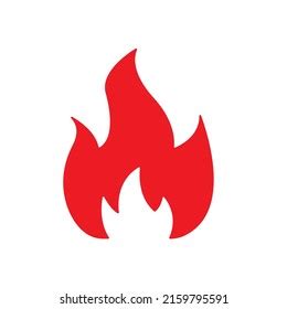 Red Hot Fire Spicy Food Symbol Stock Vector Royalty Free